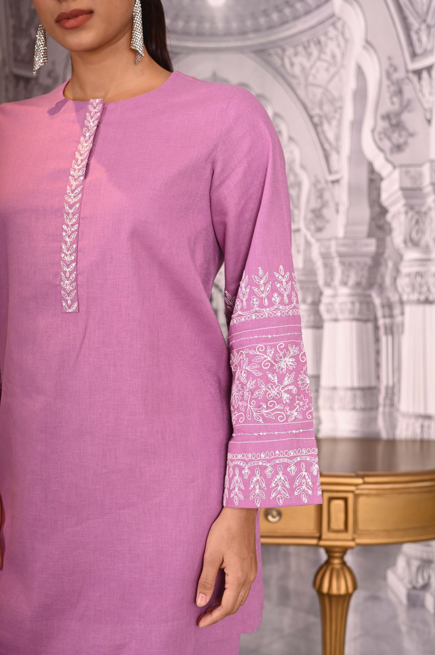Lilac Linen Set
