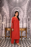 Rust Linen Suit Set
