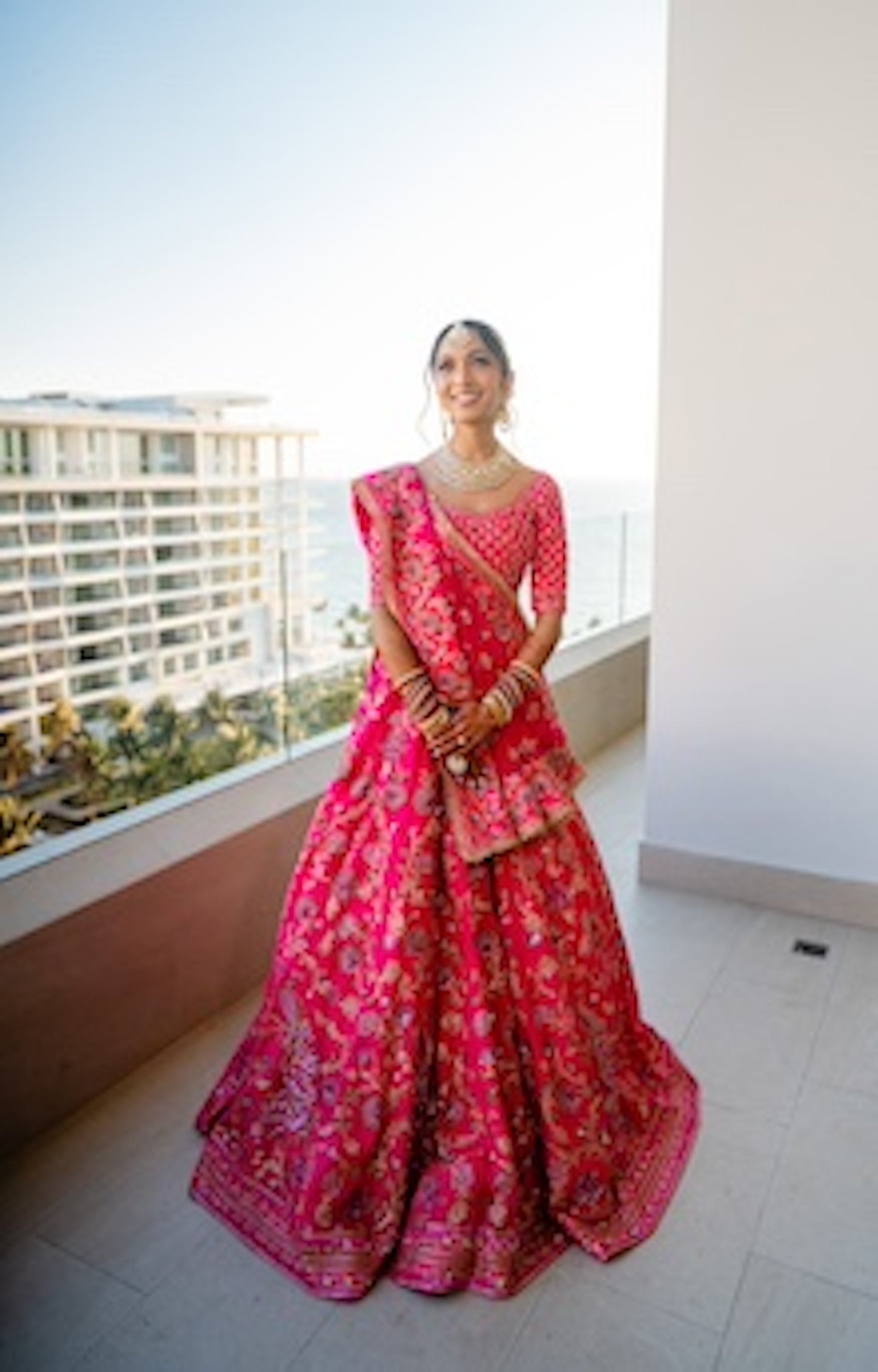 Hot Pink Bridal Lehenga