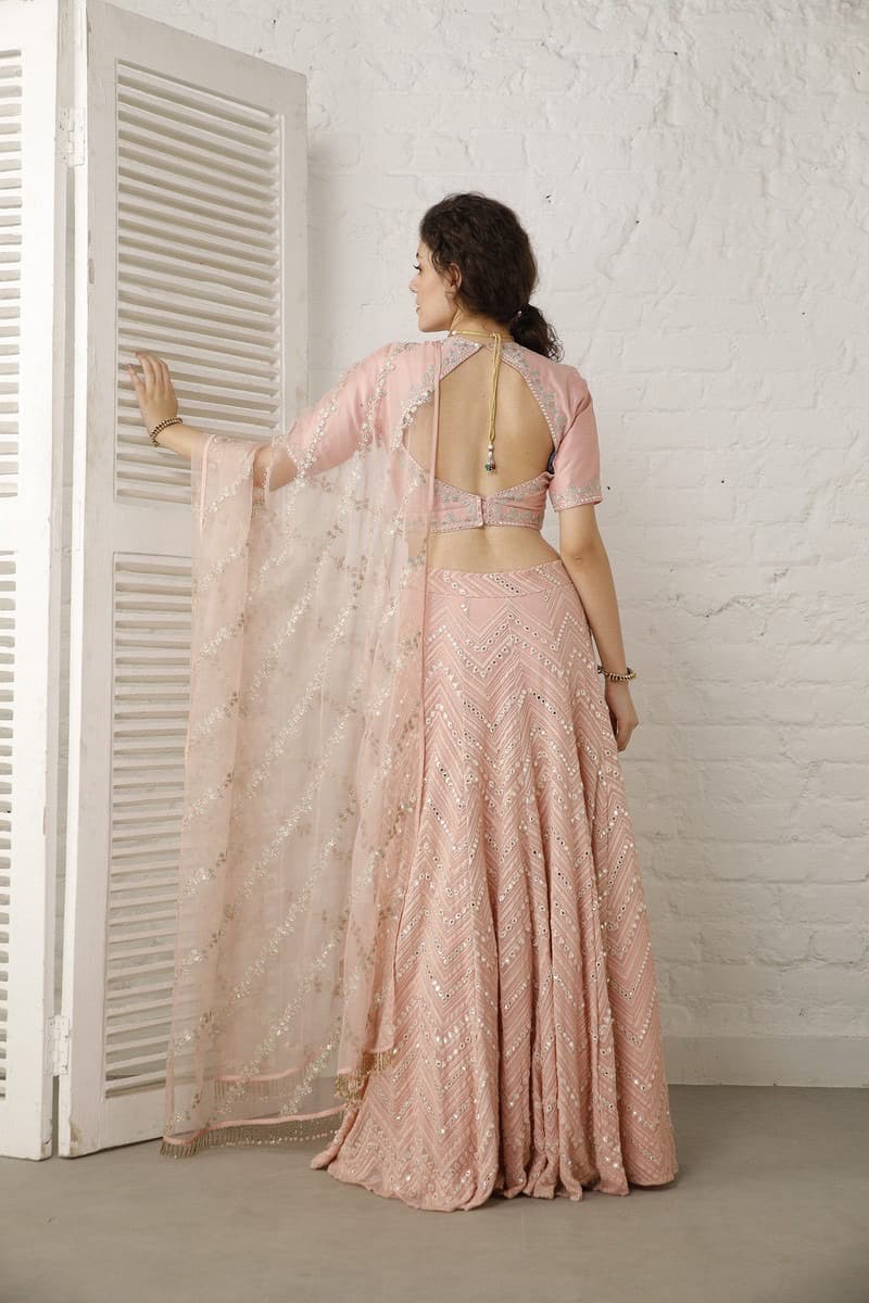 Vintage Pink lehenga Set
