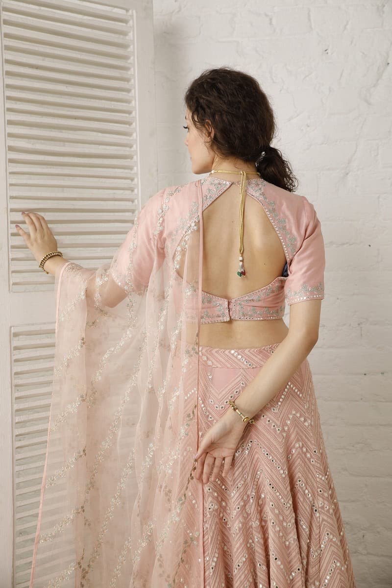Vintage Pink lehenga Set