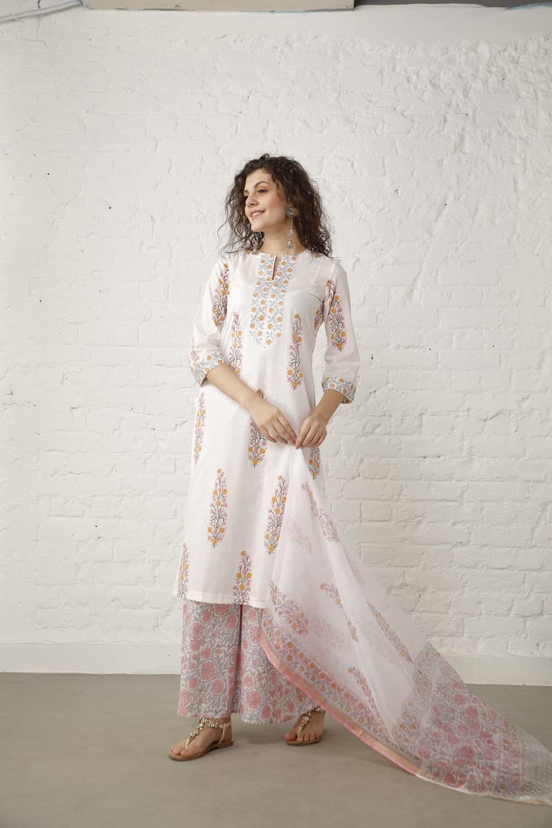 Block Print Suit Set