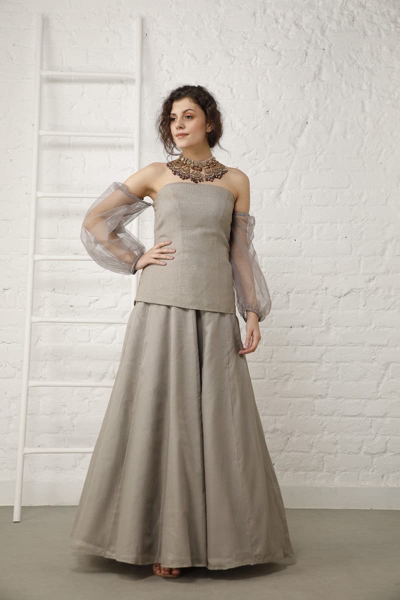 Off Shoulder Corset lehenga Set