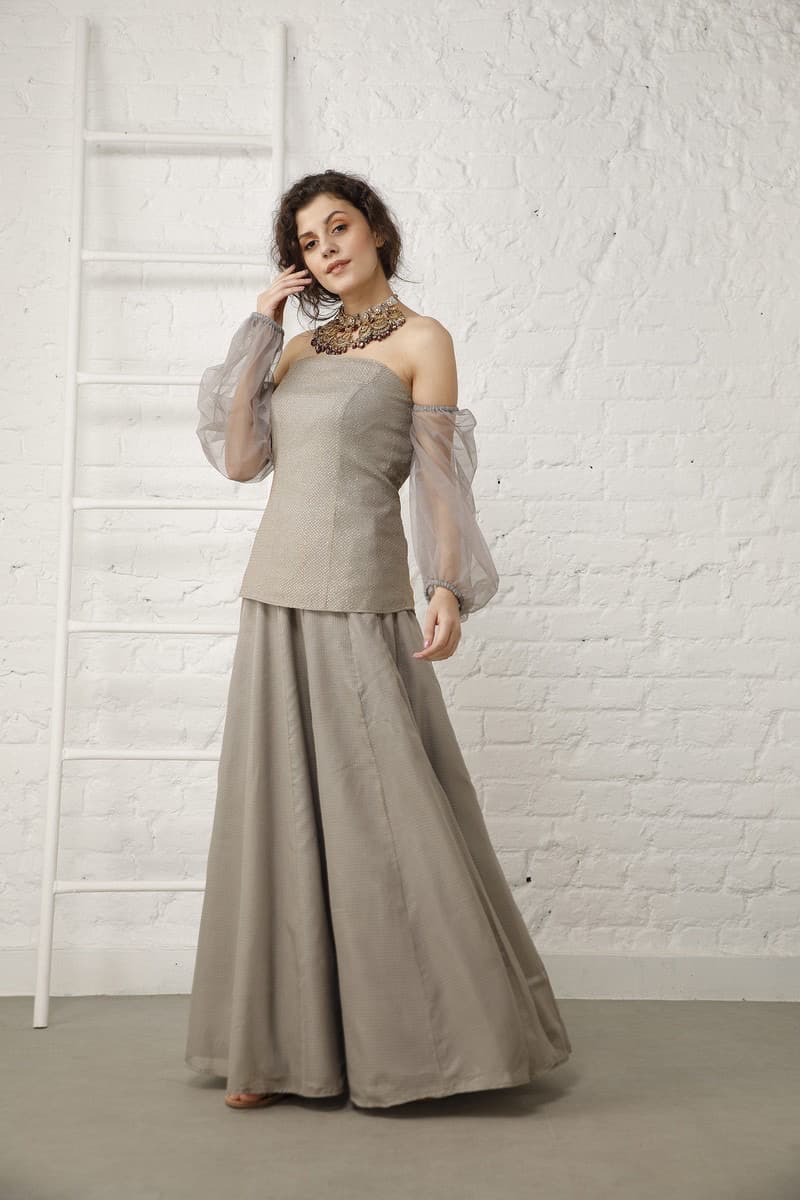 Off Shoulder Corset lehenga Set