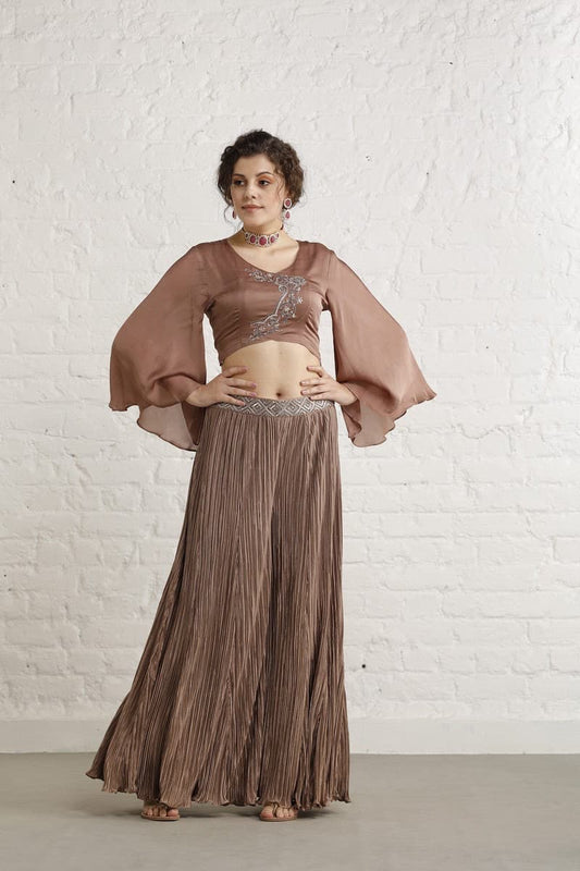 English Rose Crop top Set