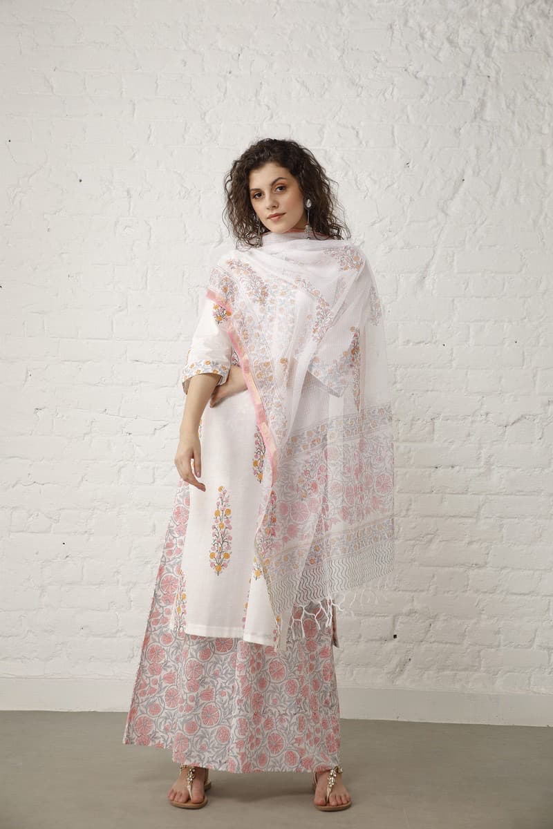 Block Print Suit Set