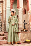 Pista Colour Chanderisilk Anarkali Suit Set