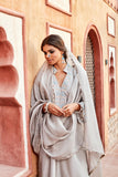 Light Grey Chanderisilk Suit Set