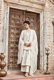 Ivory Chanderi Silk Suit Set