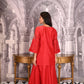 Red Chanderi Sharara Set