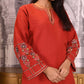 Rust Linen Suit Set