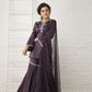 Puple satin Suit set