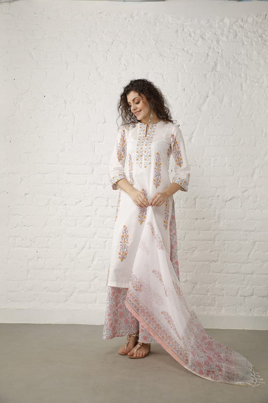 Block Print Suit Set