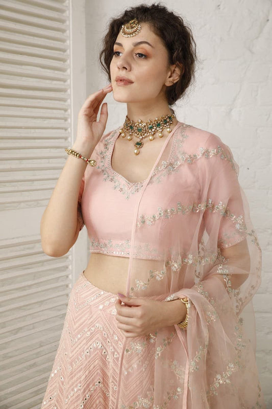 Vintage Pink lehenga Set