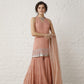 Vintage Peach Sharara Set