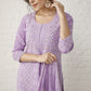 Vintage Lilac Chickenkari Suit Set