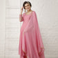 Vintage Pink Silk Anarkali Set