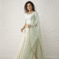 Mint Green and Ivory Lehenga Set