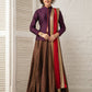 Puple and Copper Lehenga set