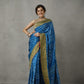 Midnight Blue Gajji Silk Saree