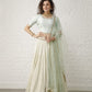 Mint Green and Ivory Lehenga Set