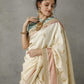 Ivory Silk Pataudi Saree