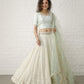 Mint Green and Ivory Lehenga Set