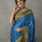 Midnight Blue Gajji Silk Saree