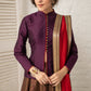 Puple and Copper Lehenga set