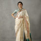 Ivory Silk Pataudi Saree
