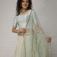 Mint Green and Ivory Lehenga Set