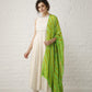 Off White and Green Anarkali Set