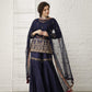 Pataudi Blue Silk Sharara Set