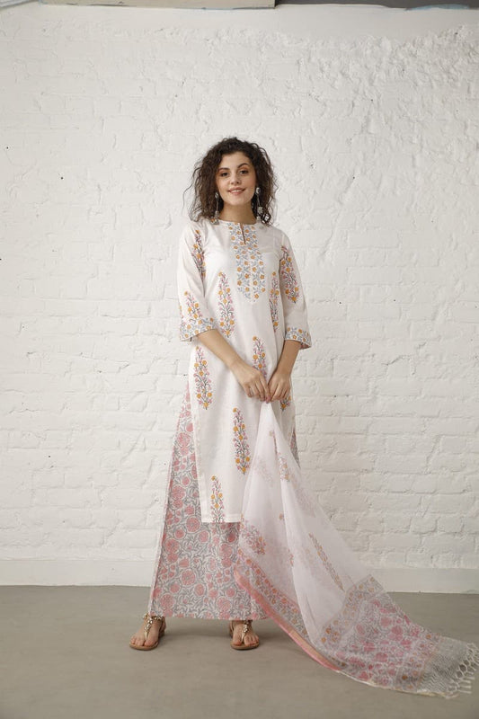 Block Print Suit Set