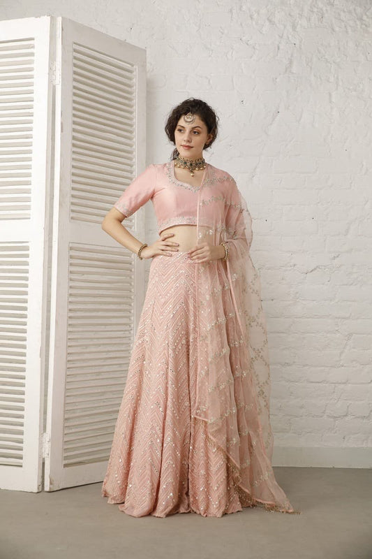 Vintage Pink lehenga Set