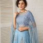 Vintage Blue Lehenga Set