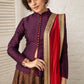 Puple and Copper Lehenga set