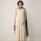 Off white and purple Anarkali Set