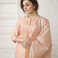 Vintage peach Chanderi Suit Set