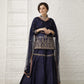 Pataudi Blue Silk Sharara Set