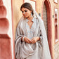Light Grey Chanderisilk Suit Set
