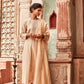 Beige Chanderisilk Suit Set