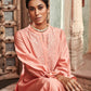 Peach Chanderi Silk Suit Set