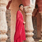 Fuchsia Chanderi Silk Suit Set