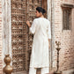 Ivory Chanderi Silk Suit Set