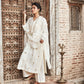 Ivory Chanderi Silk Suit Set