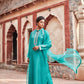Teal Pure Katan Silk Suit Set