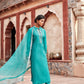 Teal Pure Katan Silk Suit Set