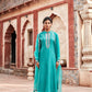 Teal Pure Katan Silk Suit Set