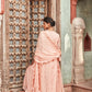 Peach Chanderi Silk Suit Set